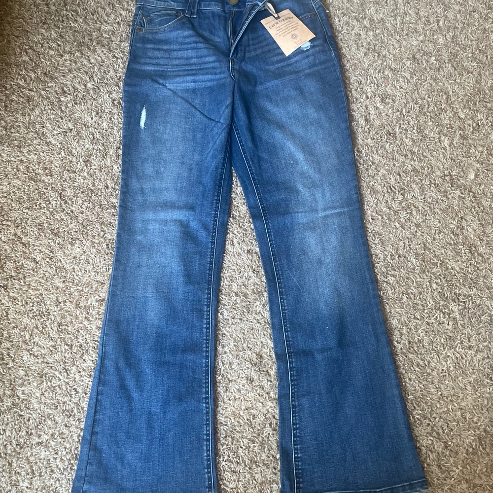 Democracy Itty Bitty Bootcut Jeans in Deep Blue Size 10 - NEW WITH TAGS!